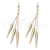 Arete Largo 5.070.002 Oro Laminado, Pulido, Tono Dorado