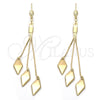 Arete Largo 5.093.005 Oro Laminado, Pulido, Tono Dorado