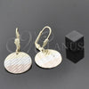 Arete Colgante 5.103.013 Oro Laminado, Diamantado, Tres Tonos