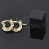 Argola de Niño 5.159.077 Oro Laminado, Diamantado, Tono Dorado
