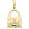 Dije Elegante 44.034 Oro Laminado, Pulido, Tono Dorado