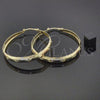 Argolla Grande 107.007 Oro Laminado, Pulido, Tres Tonos