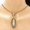 Dije Religioso 5.184.011 Oro Laminado, Diseño de Guadalupe, Pulido, Tono Dorado