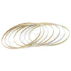 Aro Semanario 5.232.003.05 Oro Laminado, Pulido, Tres Tonos (02 MM Thickness, Size 5 (2.50 Diameter))