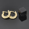 Argolla Pequeña 96.011 Oro Laminado, Diamantado, Tono Dorado