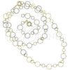 Collar y Pulsera 5.220.008 Oro Laminado, Pulido, Tono Dorado