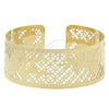 Aro Individual 5.232.009 Oro Laminado, Diseño de Flor, Diamantado, Tono Dorado (25 MM Thickness, One size fits all)