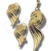 Juego de Arete y Dije de Adulto 45.034 Oro Laminado, Pulido, Tono Dorado