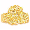 Anillo de Hombre 5.178.014.10 Oro Laminado, Diseño de Jesus, Pulido, Tono Dorado (Size 10)