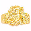 Anillo de Hombre 5.178.014.10 Oro Laminado, Diseño de Jesus, Pulido, Tono Dorado (Size 10)