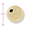 Bead 5.234.027.06.100 Oro Laminado, Mate, Tono Dorado