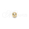 Bead 5.234.026.06.100 Oro Laminado, Diseño de Bola, Diamantado, Tono Dorado
