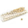 Bead 5.234.028.03.100 Oro Laminado, Diseño de Bola, Pulido, Tono Dorado