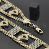 Pulsera Elegante 24.005 Oro Laminado, Diseño de Corazón, con Blanca Zirconia Cubica, Pulido, Tono Dorado (25 MM Thickness, 8 Inches Length)
