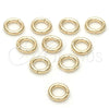 Anillo de Salto 5.234.008 Oro Laminado, Pulido, Tono Dorado