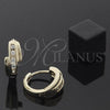 Argolla Huggie 5.132.006 Oro Laminado, con Blanca Zirconia Cubica, Pulido, Tono Dorado