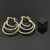 Argolla Mediana 5.146.001 Oro Laminado, Diamantado, Tono Dorado