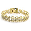 Pulsera Elegante 5.020.001 Oro Laminado, con Blanca Zirconia Cubica, Pulido, Tono Dorado (0.50 Gauge, 12 MM Thickness, 7 Inches Length)