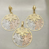 Juego de Arete y Dije de Adulto 5.041.003 Oro Laminado, Pulido, Tres Tonos