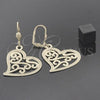 Arete Colgante 5.081.005 Oro Laminado, Diseño de Corazón, Pulido, Tono Dorado