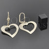Arete Colgante 02.63.0996 Oro Laminado, Diseño de Corazón, Pulido, Tono Dorado