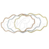Aro Trio 5.231.002.06 Oro Laminado, Diamantado, Tres Tonos (04 MM Thickness, One size fits all)