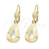 Arete Colgante 02.63.1129 Oro Laminado, Pulido, Tono Dorado