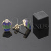 Arete Dormilona 5.126.074 *PROMO* Oro Laminado, Diseño de Cupcake, Esmaltado Verde, Tono Dorado