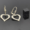 Arete Colgante 02.63.1157 Oro Laminado, Diseño de Corazón, Pulido, Tono Dorado