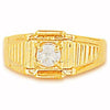 Anillo de Hombre 5.178.031.06 Oro Laminado, con Blanca Zirconia Cubica, Diamantado, Tono Dorado (Size 6)
