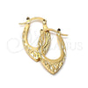 Argolla Pequeña 5.147.041 Oro Laminado, Diamantado, Tono Dorado