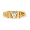 Anillo de Hombre 5.175.021.06 Oro Laminado, con Blanca Zirconia Cubica, Diamantado, Tono Dorado (Size 6)