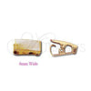 Tranque 147.046.10 Oro Laminado, Pulido, Tono Dorado