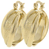 Argolla Pequeña 5.159.001.1 Oro Laminado, Diseño de Torcido, Mate, Tono Dorado