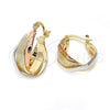 Argolla Pequeña 5.155.030 Oro Laminado, Diamantado, Tres Tonos