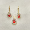 Juego de Arete y Dije de Adulto 5.056.016 Oro Laminado, con Blanca Zirconia Cubica, Pulido, Tono Dorado