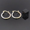 Argolla Pequeña 5.154.006 Oro Laminado, Diamantado, Tres Tonos