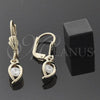 Arete Colgante 5.027.016 Oro Laminado, con Blanca Zirconia Cubica, Pulido, Tono Dorado