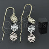 Arete Violador 5.118.001 Oro Laminado, Diamantado, Tres Tonos