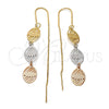 Arete Violador 5.118.001 Oro Laminado, Diamantado, Tres Tonos