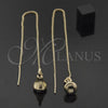 Arete Violador 5.113.008 Oro Laminado, Diseño de Pera, Pulido, Tono Dorado