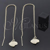 Arete Violador 5.116.010 Oro Laminado, Diseño de Corazón, Pulido, Tono Dorado
