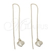 Arete Violador 5.116.010 Oro Laminado, Diseño de Corazón, Pulido, Tono Dorado