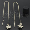 Arete Violador 5.114.003 Oro Laminado, Diseño de Estrella, Pulido, Tono Dorado