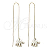 Arete Violador 5.116.005 Oro Laminado, Diseño de Manos, Pulido, Tono Dorado