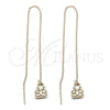 Arete Violador 5.116.009 Oro Laminado, Diseño de Osito, Pulido, Tono Dorado
