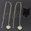 Arete Violador 5.116.006 Oro Laminado, Diseño de Corazón, Pulido, Tono Dorado