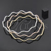 Aro Trio 5.231.001.06 Oro Laminado, Diamantado, Tres Tonos (04 MM Thickness, One size fits all)