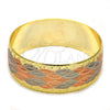 Aro Individual 5.261.001.05 Chapa de Oro, Diamantado, Tres Tonos (23 MM Thickness, Size 5 (2.50 Diameter))