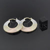 Argolla Mediana 5.143.008 Oro Laminado, Diamantado, Tres Tonos